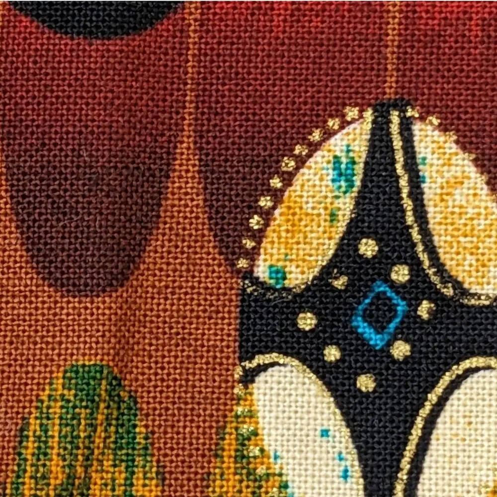 Vintage Ethnic Tribal Cotton Fabric FIT TO PRINT Kente Cloth Kenta Almost 2 Yds